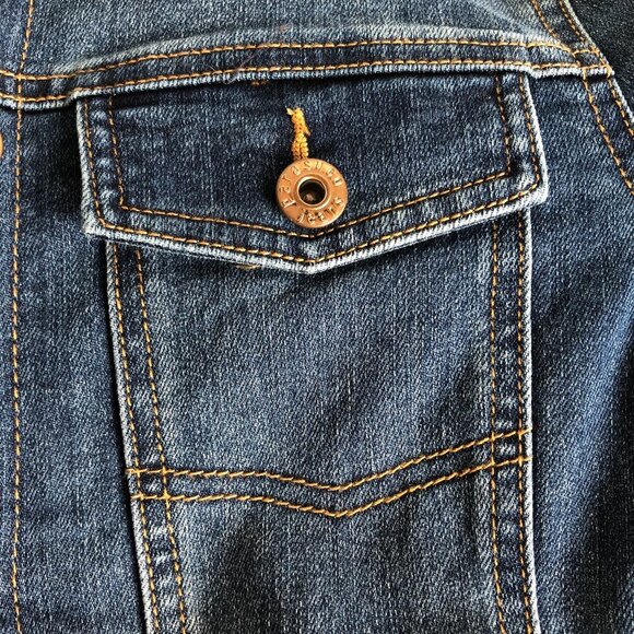 Parasuco Jeans Button Down Medium Wash Flannel Lined Denim Jacket Size S NWT - Picture 10 of 14